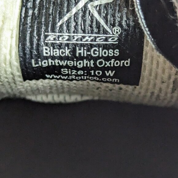 Rothco Black Hi-Gloss Lightweight Oxfords Men’s Size 10 W Black main image 8